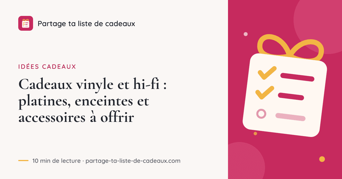 Cadeaux vinyle et hi-fi : platines, enceintes et accessoires à offrir